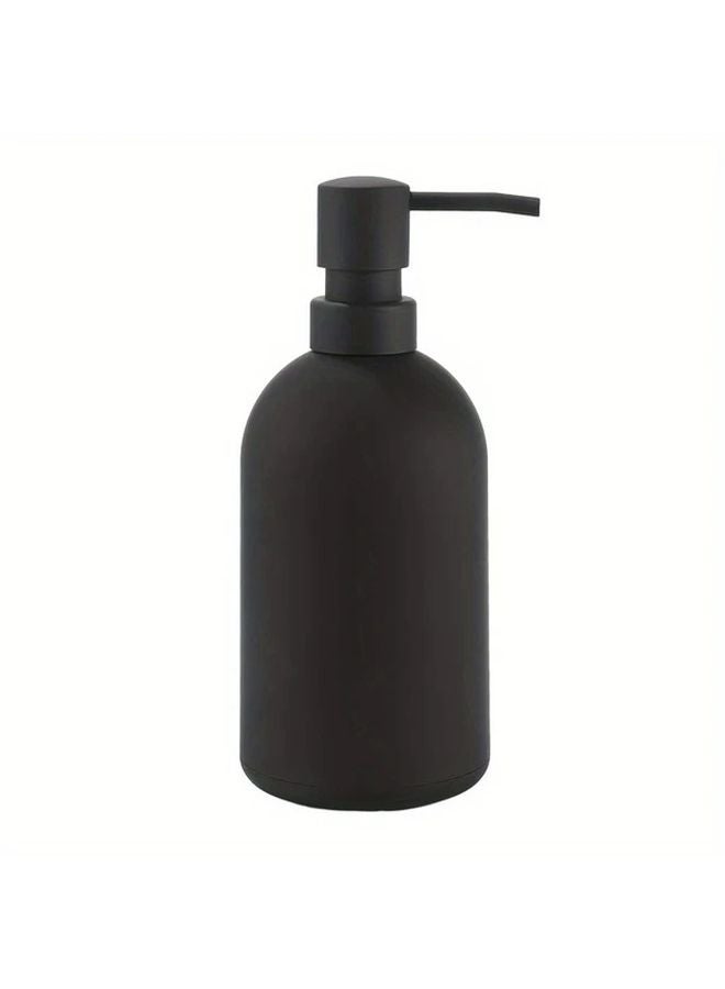 Black Soap Dispenser 13 5 Ounces Modern Pump Bottle For Shampoo Lotion Dish Soap - Image 4